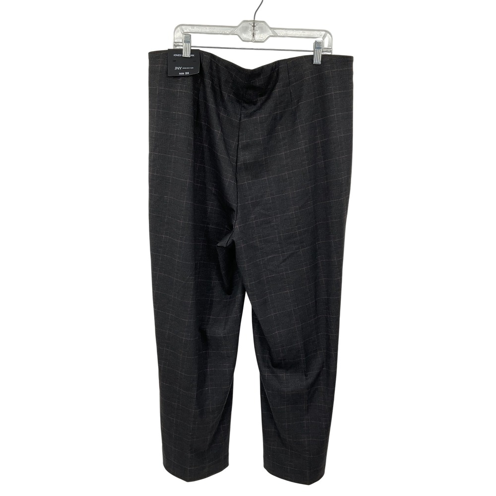 Jones New York JNY Plaid‎ Career Pants Stretch Pull On Comfort 2X